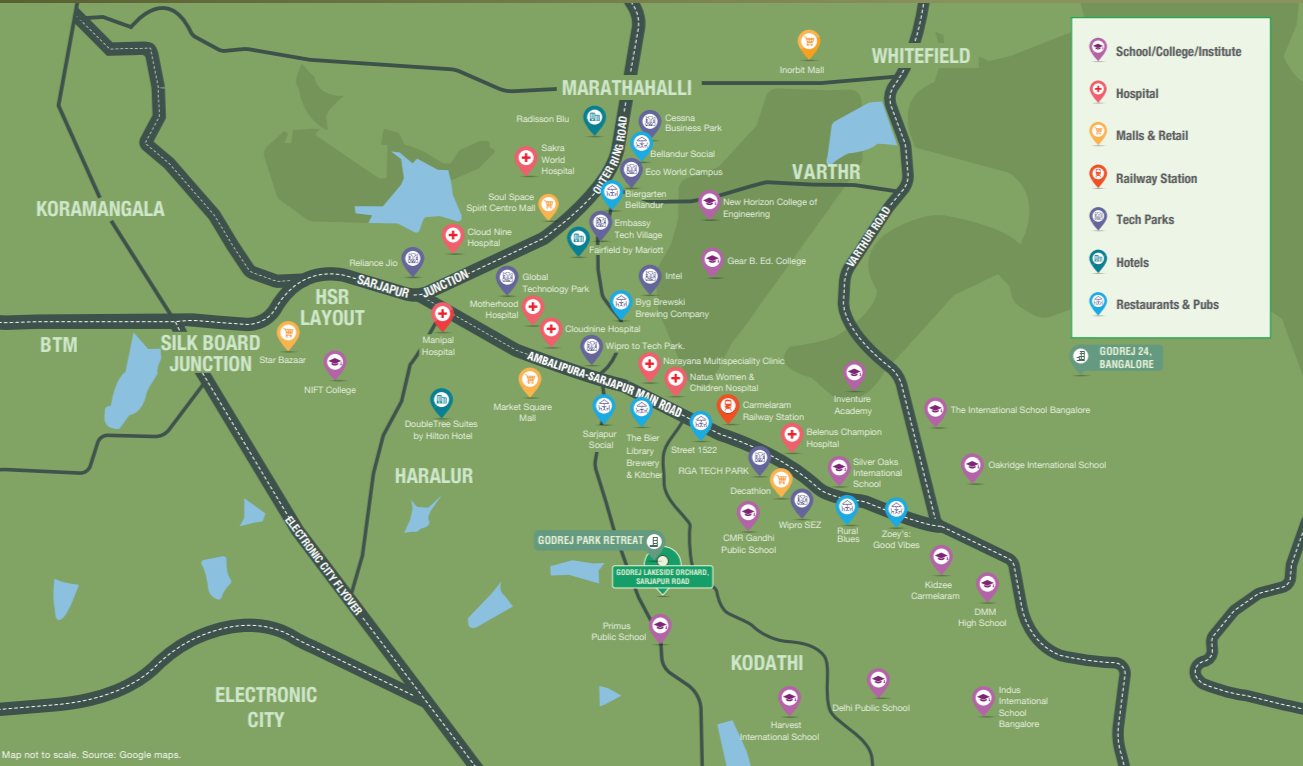 Godrej in Sarjapur Road location