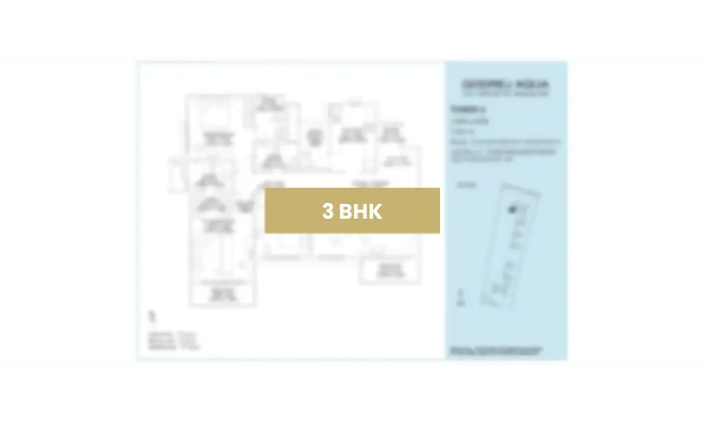 Godrej Bannerghatta Road 3 bhk floor plan