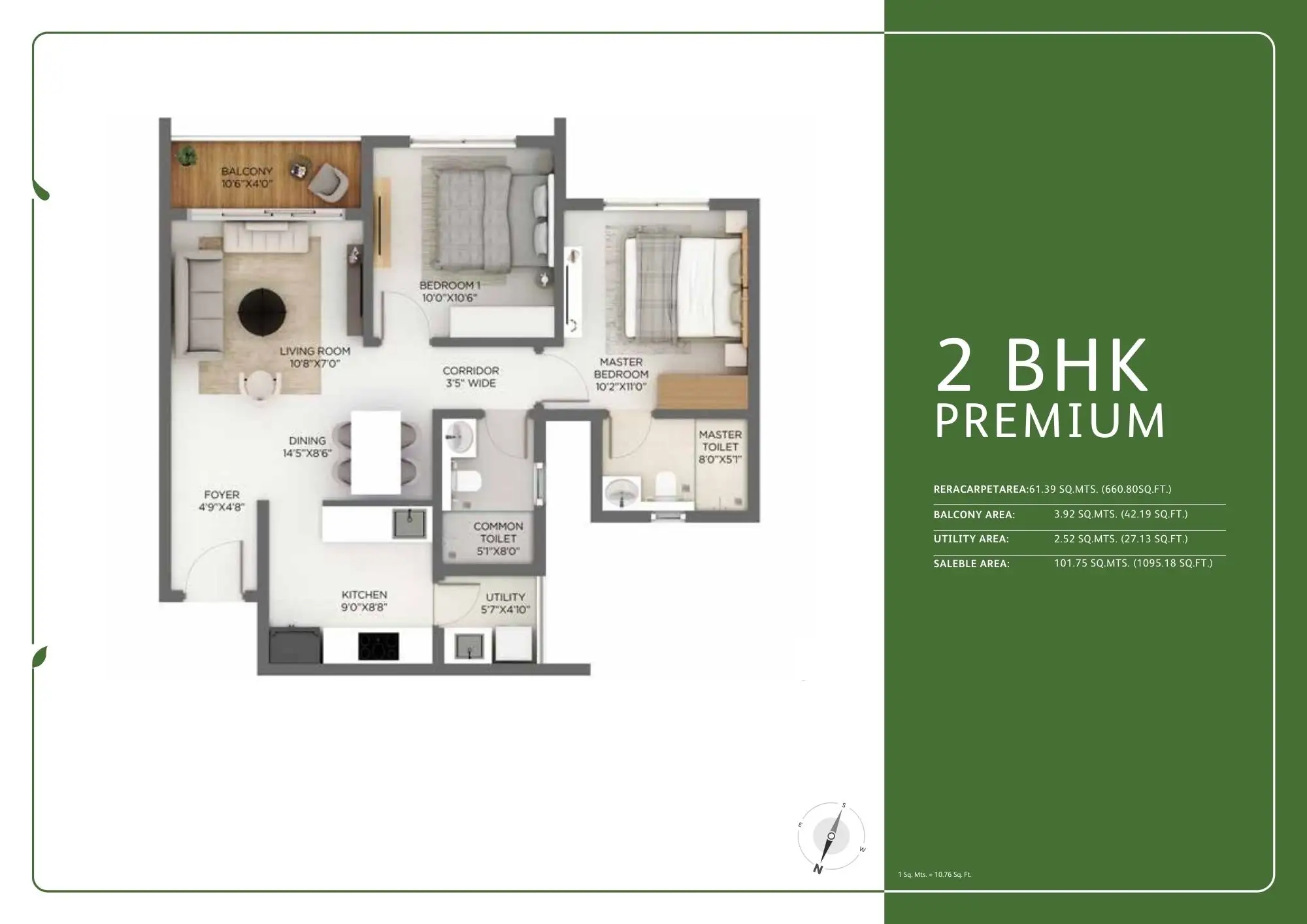 godrej parkshire floor plan 2 bhk premium