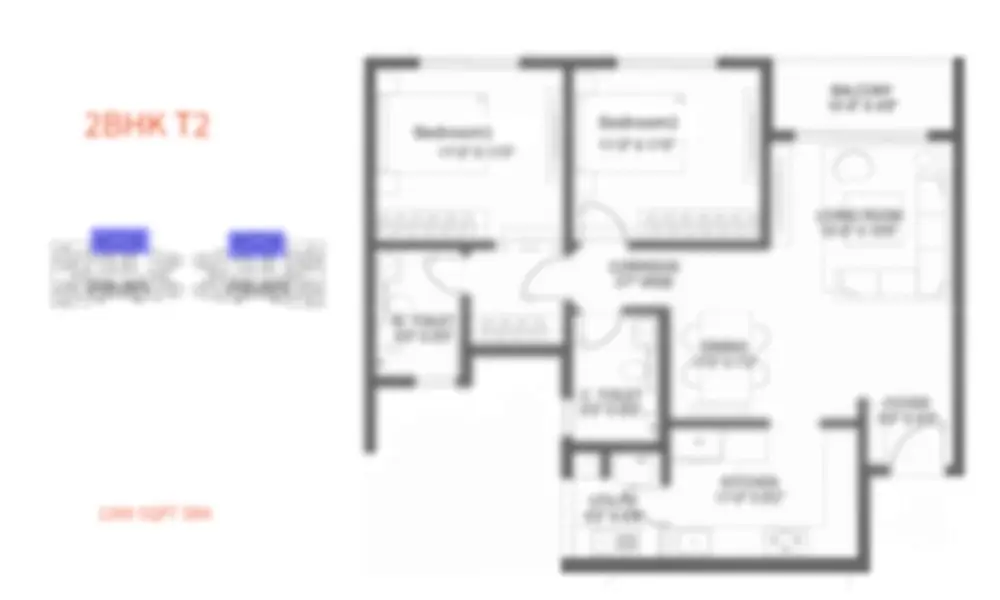 godrej kadaagrahara floor plan 2 bhk