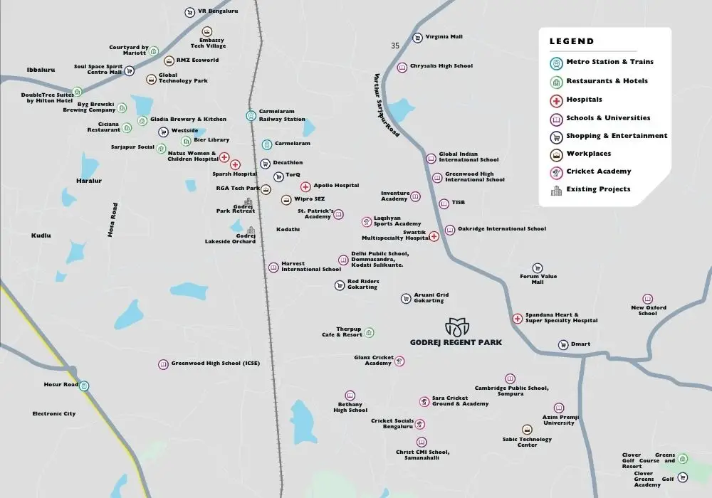 Godrej Regent Park location map